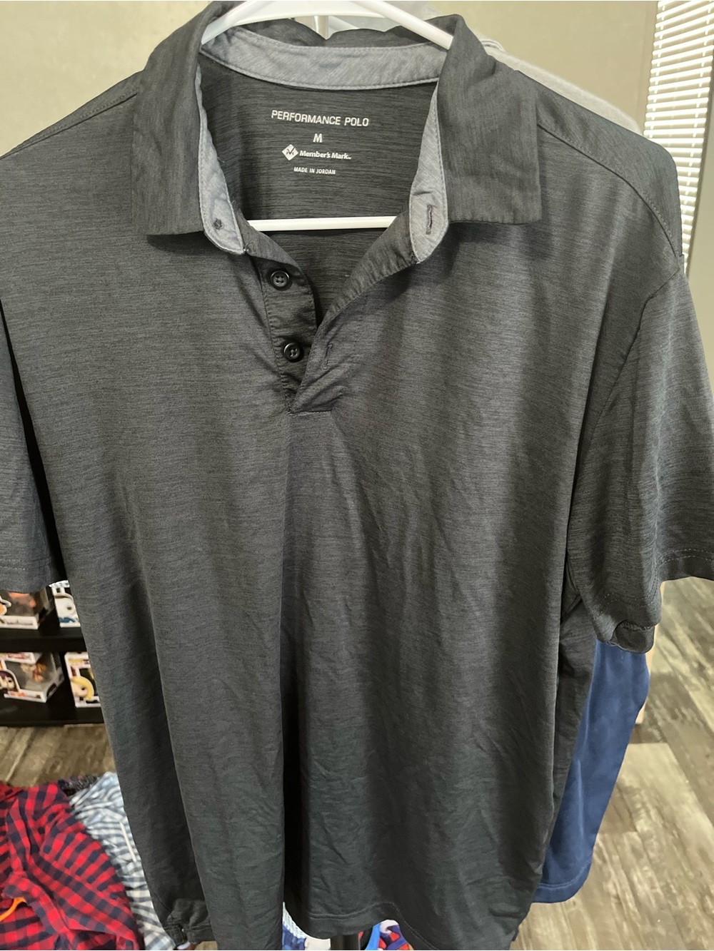Performance Polo Short-Sleeve Shirt - Charcoal Gray